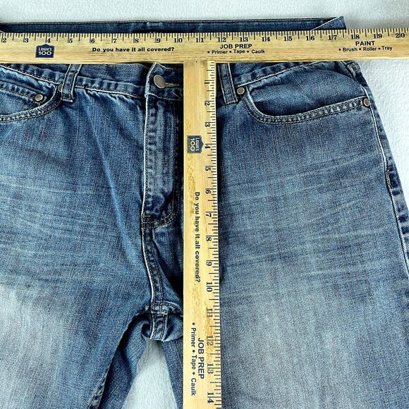 Alfani Mens Jeans Blue Tag Size 36x32 Bootcut Medium Wash Denim - Picture 6 of 10
